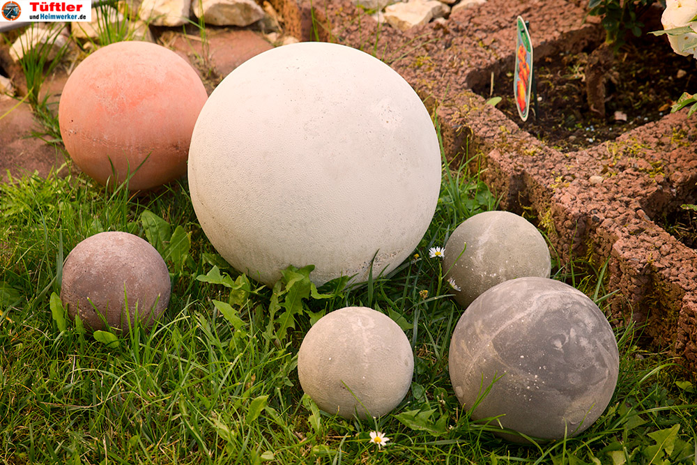 Gartendekoration: Betonkugel selbst gemacht