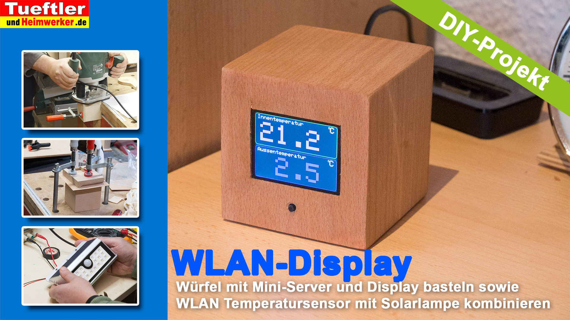 ESP8266-WLAN-Temperatursensor und WLAN-Server bauen