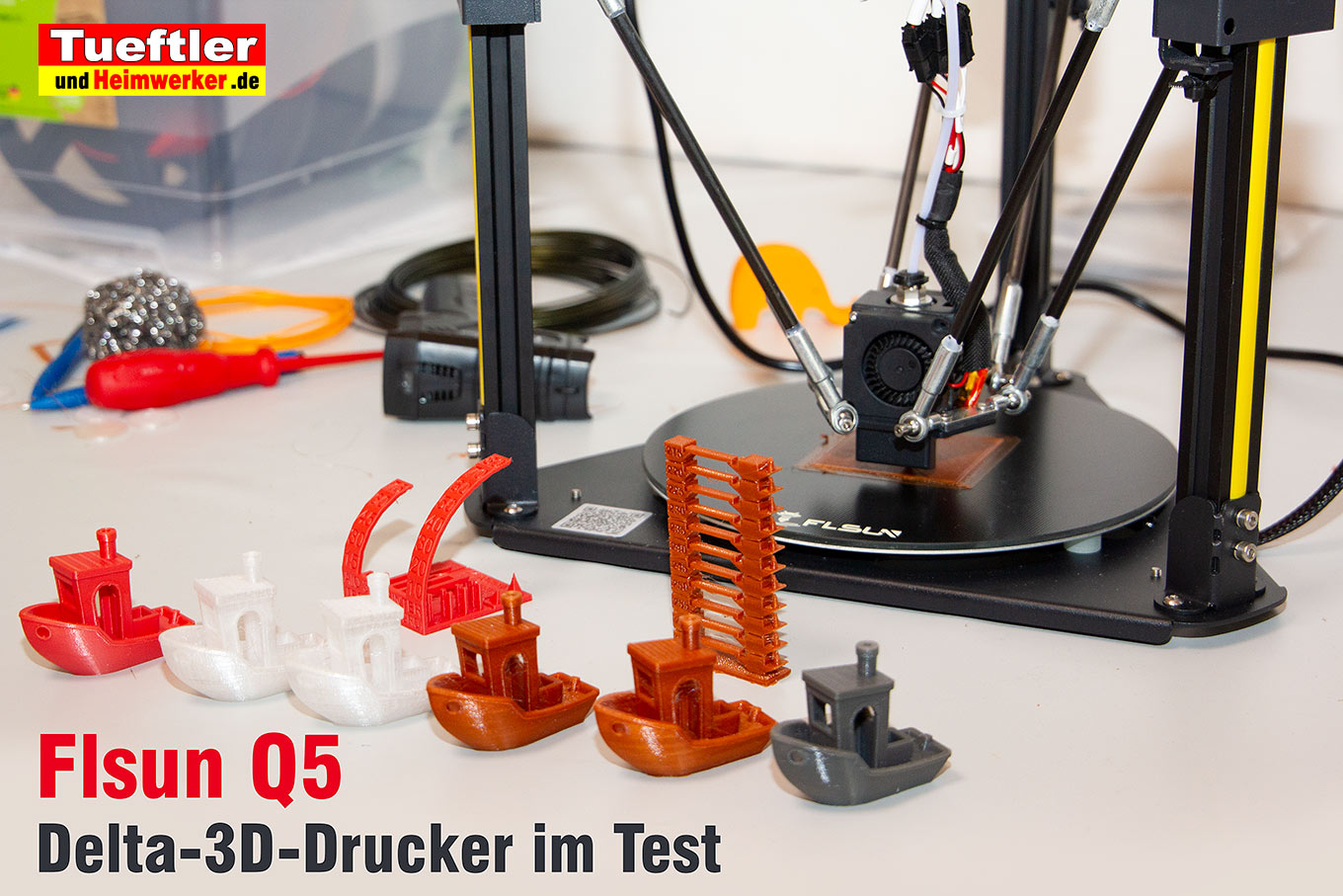Flsun Q5 Test – ein preiswerter 3D-Drucker in Delta-Bauweise