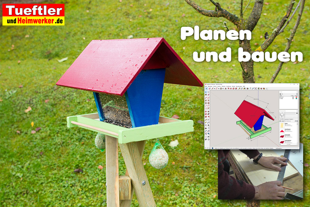 Vogelfutterhaus selber bauen – Bauanleitung für Futterhäuschen