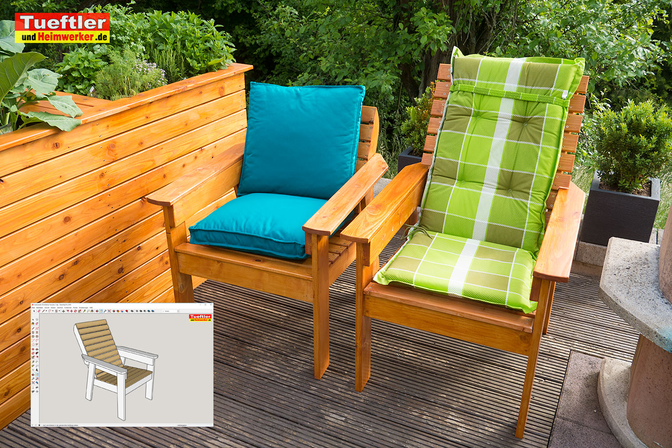 Gartenstuhl selber bauen – DIY-Projekt mit Zeichnung