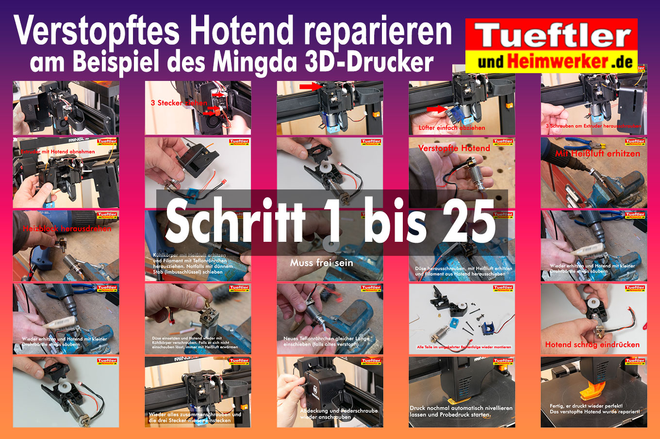 3D-Drucker Hotend verstopft – wie beseitigt man das Problem?