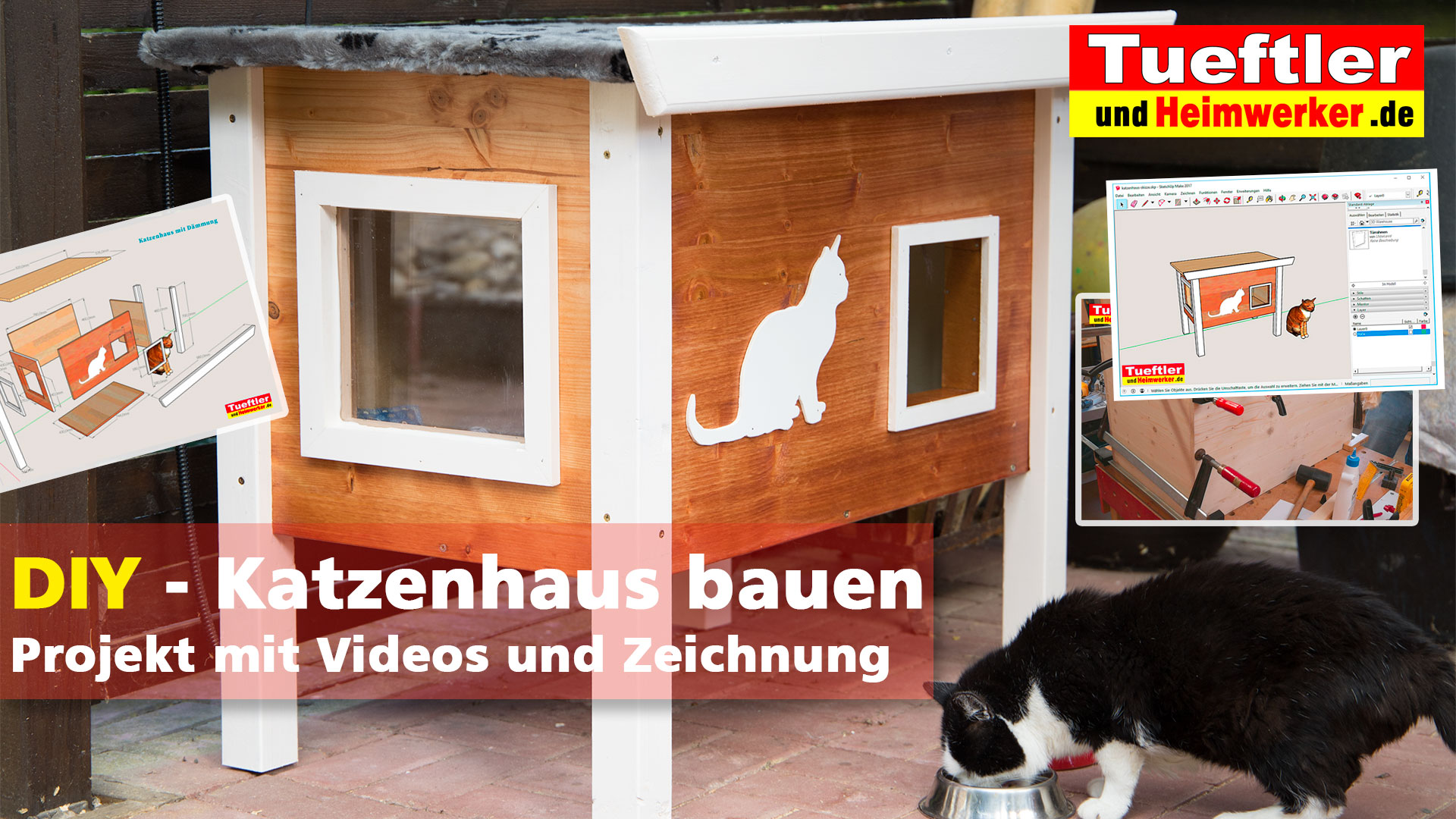 Outdoor Katzenhaus für kalte Jahreszeiten selber bauen