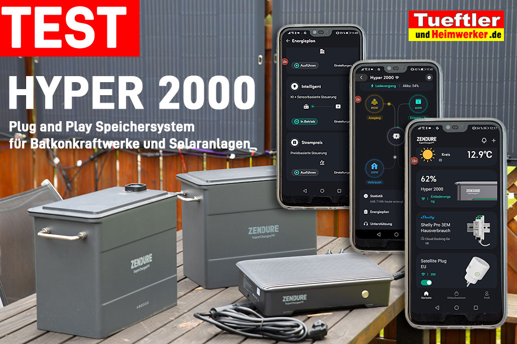 Hyper 2000 Test u. Tutorial zum Top Speicher für Balkonskraftwerke u. a. Solaranlagen