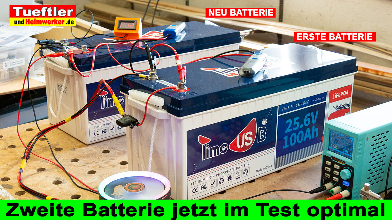 Sun1000 Nulleinspeise Wechelselrichter am 24V TimeUSB LiFePo4 Akku